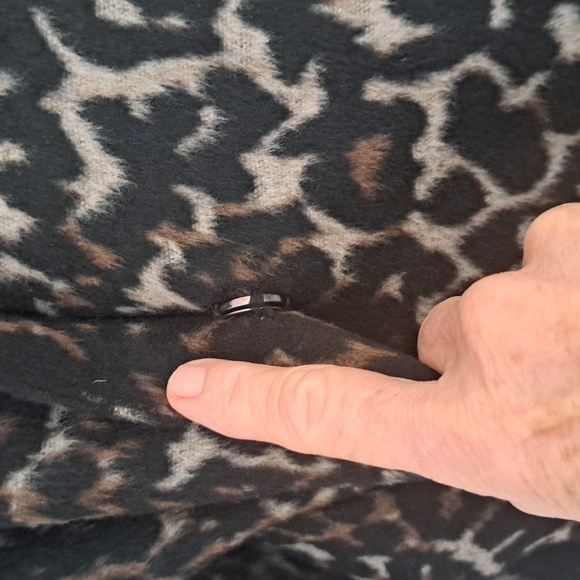 Cheetah Azelhazel hazel hazelhaze Adorable  Print Lined Coat w Pockets szXL EUC - Picture 3 of 8